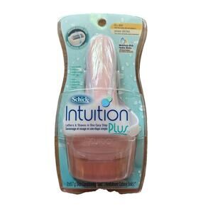 SCHICK INTUITION PLUS MOISTURIZING CARE PACKAGE Razor + Blades NEW